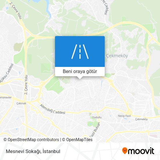 Mesnevi Sokağı harita