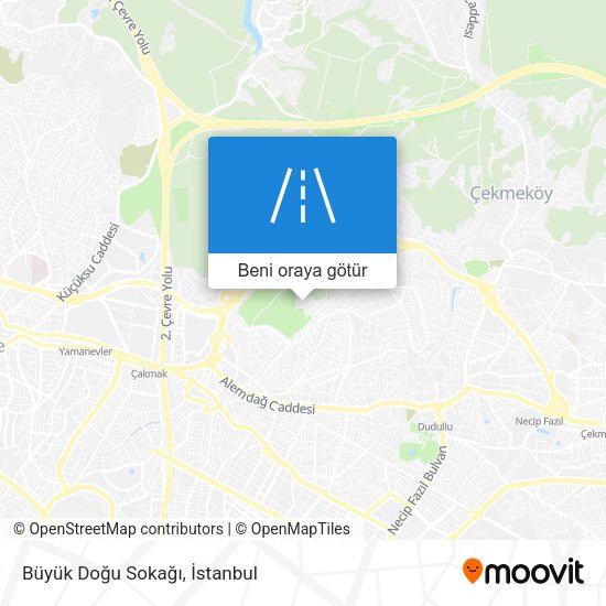 Büyük Doğu Sokağı harita