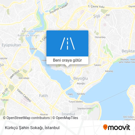 Kürkçü Şahin Sokağı harita