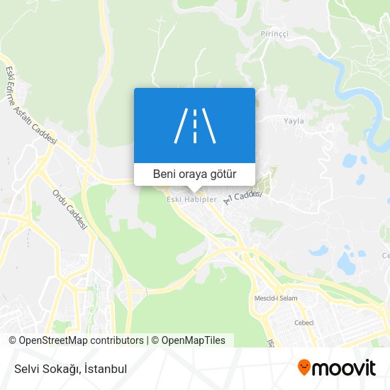 Selvi Sokağı harita
