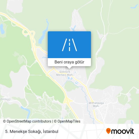 5. Menekşe Sokağı harita
