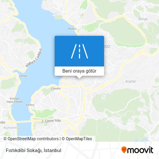 Fıstıkdibi Sokağı harita