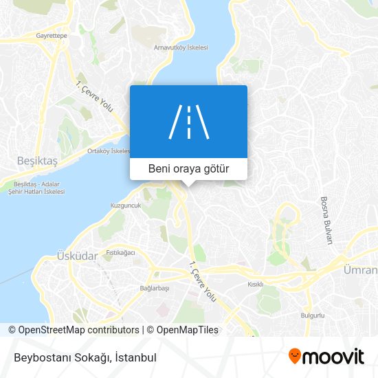 Beybostanı Sokağı harita