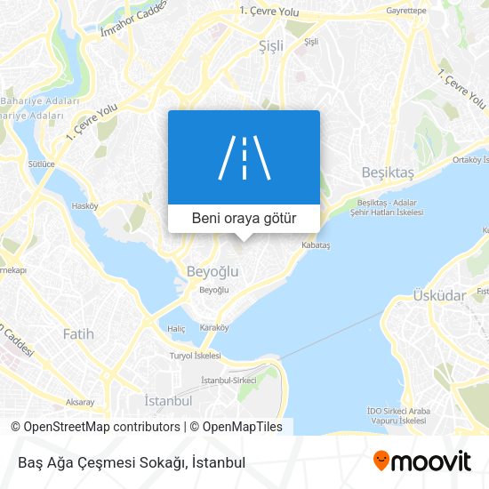 Baş Ağa Çeşmesi Sokağı harita