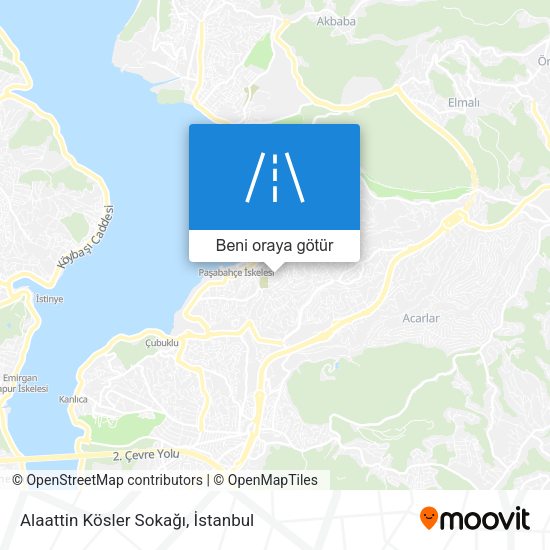 Alaattin Kösler Sokağı harita