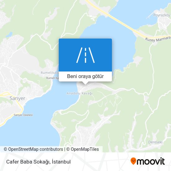 Cafer Baba Sokağı harita