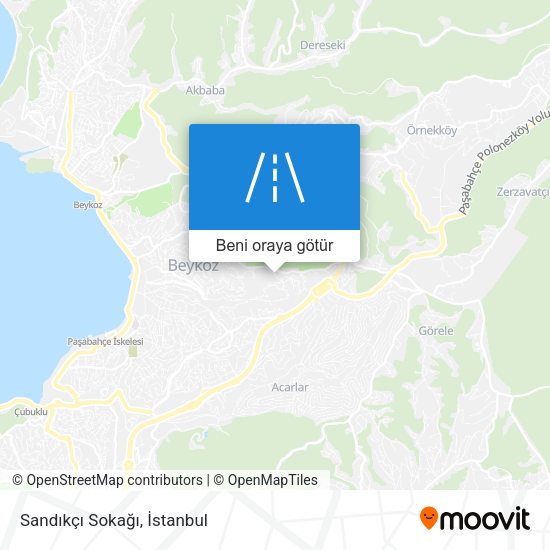 Sandıkçı Sokağı harita