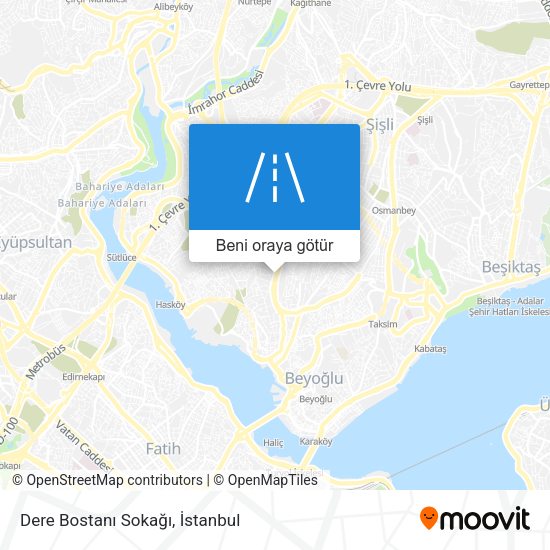 Dere Bostanı Sokağı harita