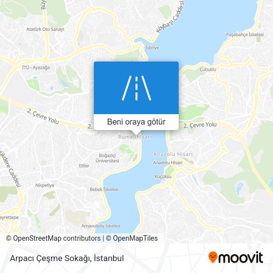 Arpacı Çeşme Sokağı harita