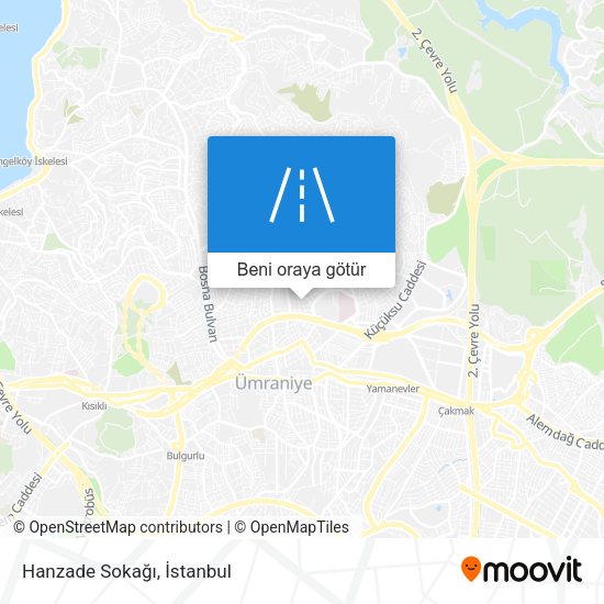 Hanzade Sokağı harita
