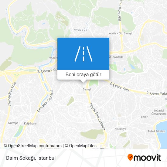 Daim Sokağı harita