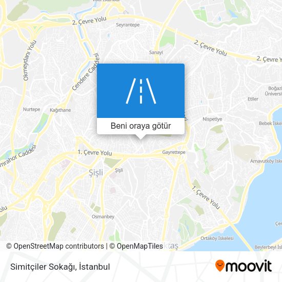 Simitçiler Sokağı harita