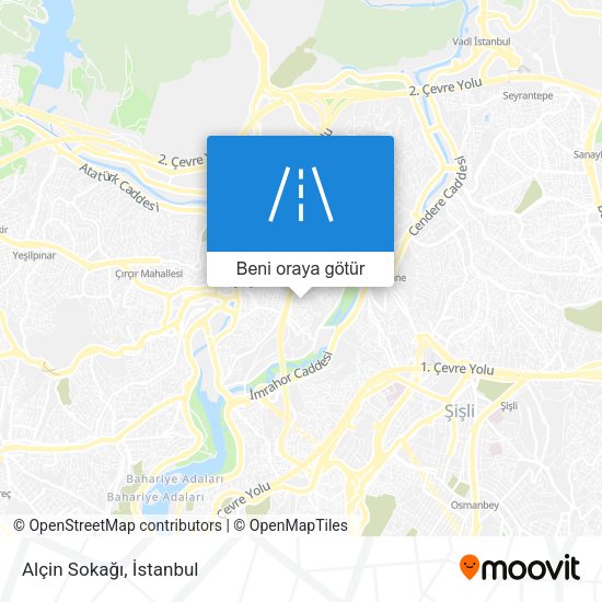 Alçin Sokağı harita