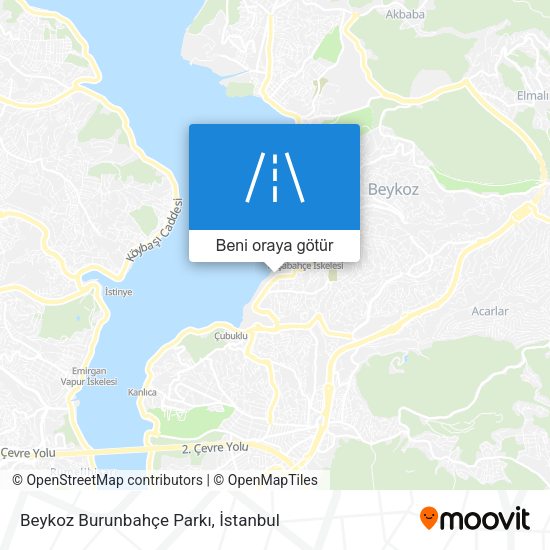 Beykoz Burunbahçe Parkı harita