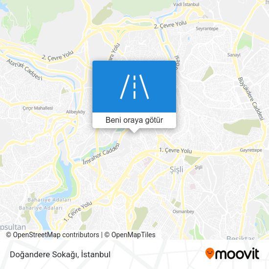 Doğandere Sokağı harita