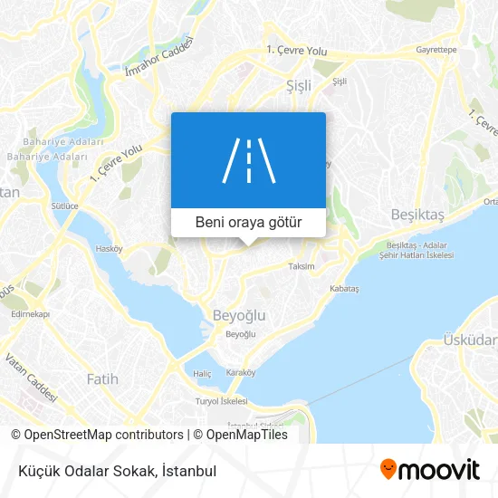 Küçük Odalar Sokak harita