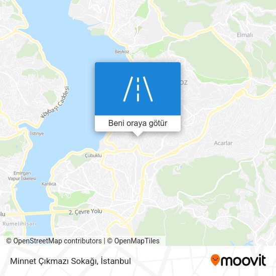 Minnet Çıkmazı Sokağı harita