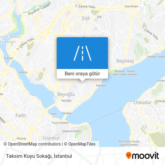 Taksim Kuyu Sokağı harita