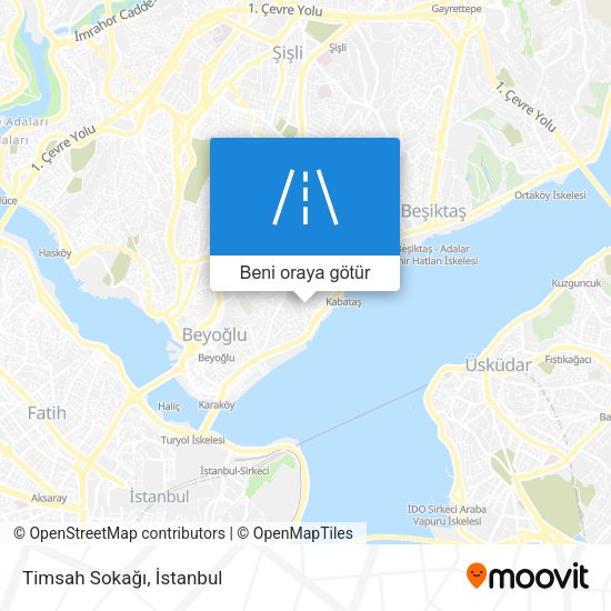 Timsah Sokağı harita
