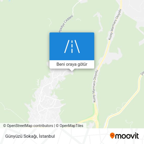 Günyüzü Sokağı harita