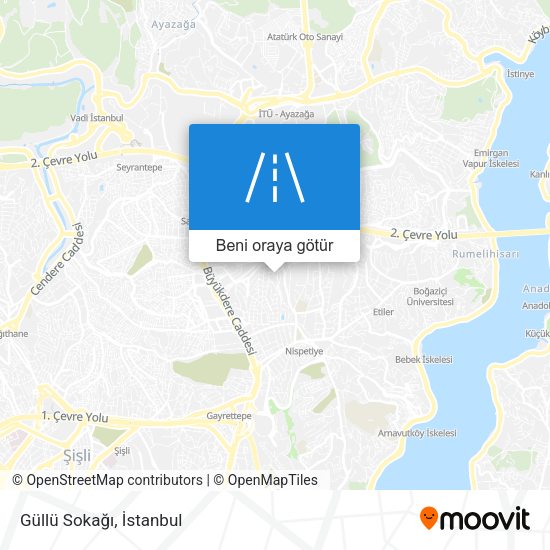 Güllü Sokağı harita