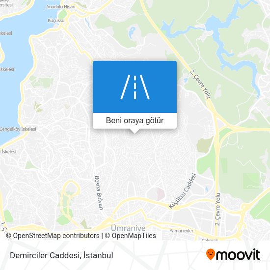 Demirciler Caddesi harita