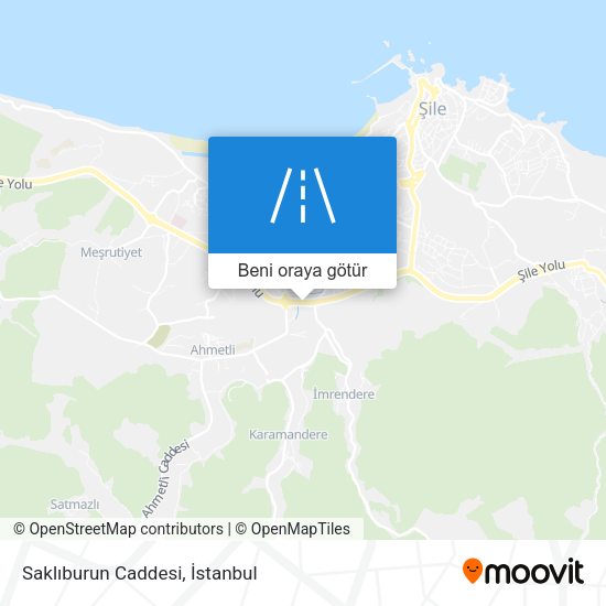 Saklıburun Caddesi harita