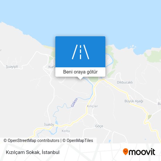 Kızılçam Sokak harita