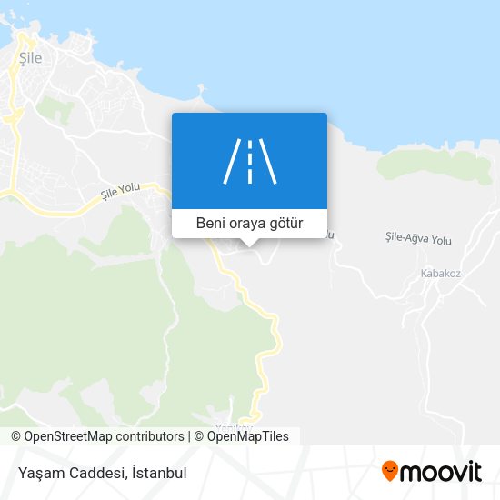 Yaşam Caddesi harita