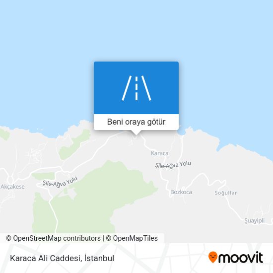 Karaca Ali Caddesi harita