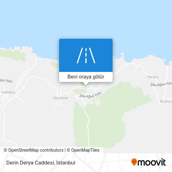 Derin Derya Caddesi harita