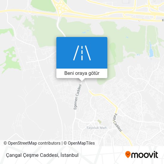Çangal Çeşme Caddesi harita
