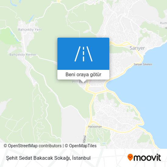 Şehit Sedat Bakacak Sokağı harita