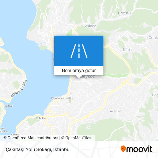 Çakıltaşı Yolu Sokağı harita