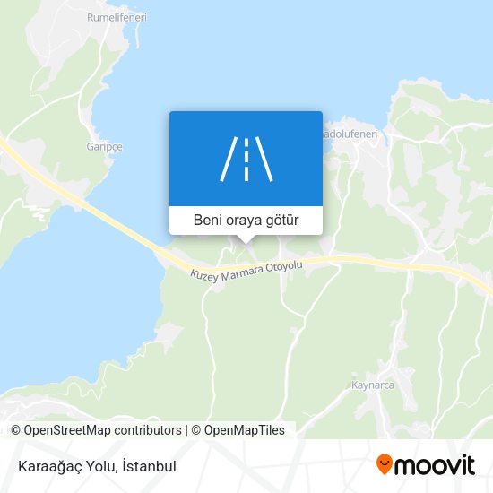 Karaağaç Yolu harita