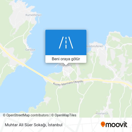 Muhtar Ali Süer Sokağı harita