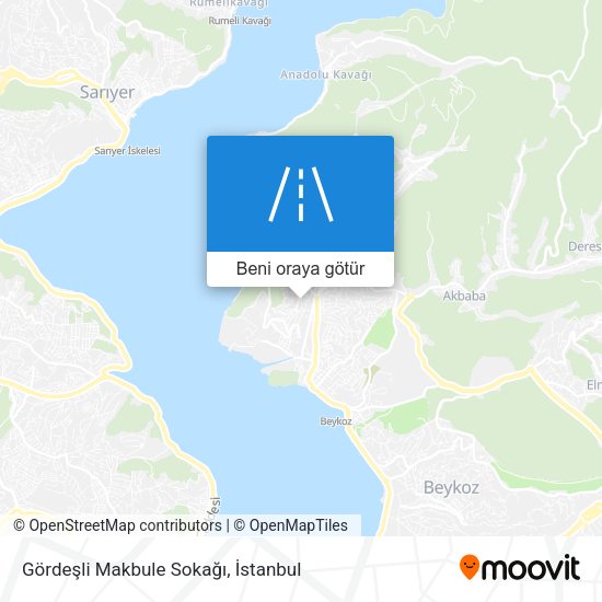 Gördeşli Makbule Sokağı harita