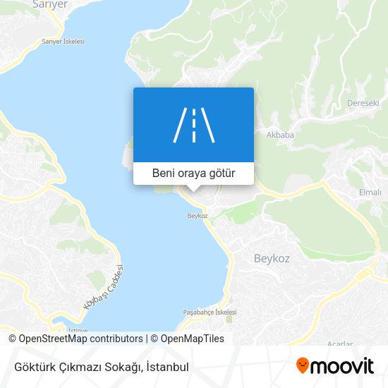 Göktürk Çıkmazı Sokağı harita