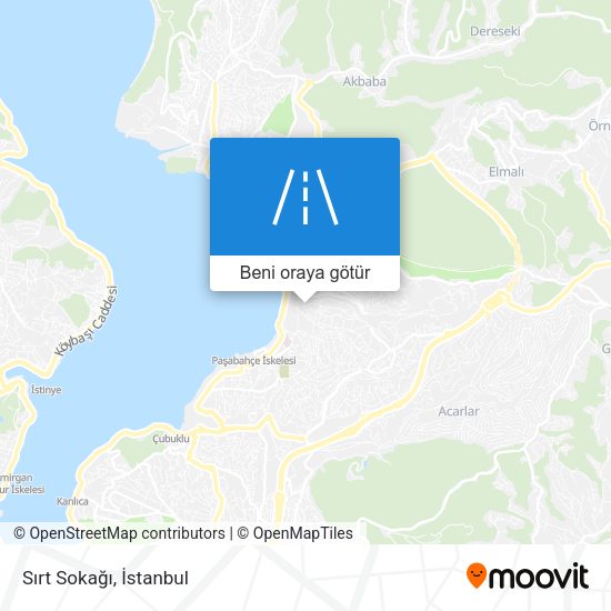 Sırt Sokağı harita