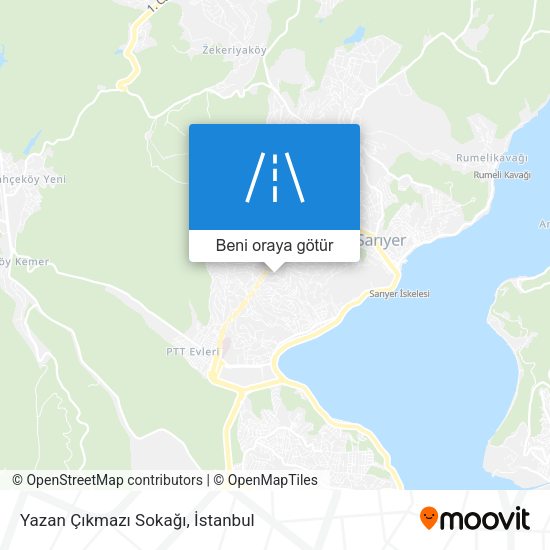 Yazan Çıkmazı Sokağı harita