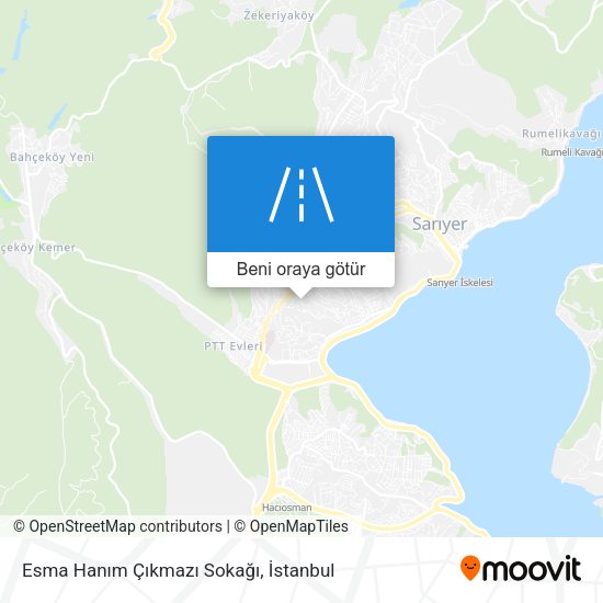 Esma Hanım Çıkmazı Sokağı harita