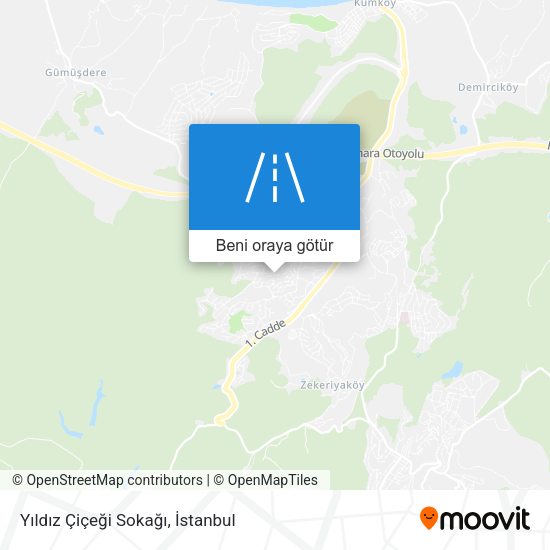 Yıldız Çiçeği Sokağı harita