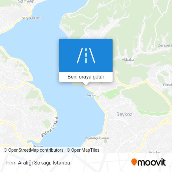 Fırın Aralığı Sokağı harita