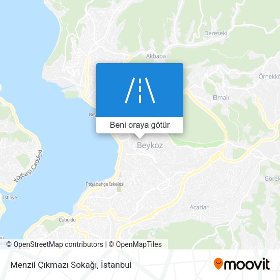 Menzil Çıkmazı Sokağı harita