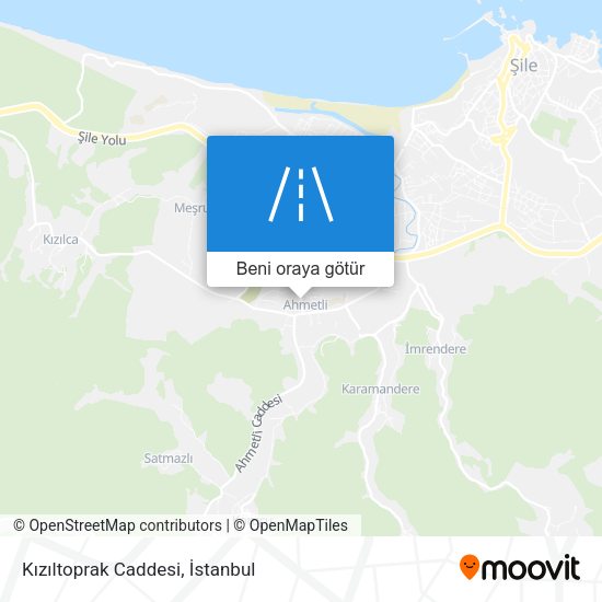 Kızıltoprak Caddesi harita