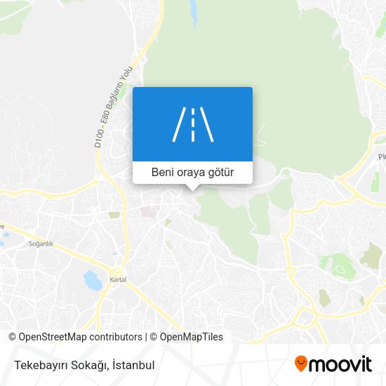 Tekebayırı Sokağı harita