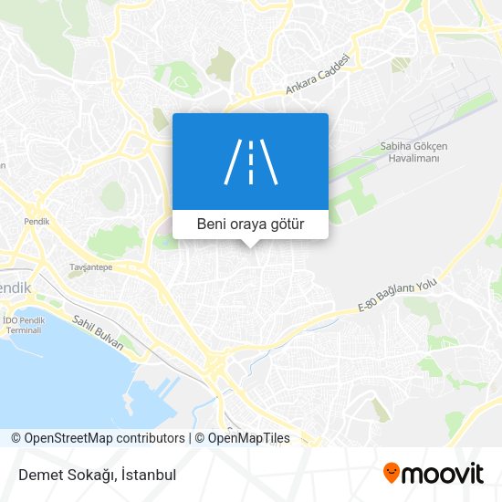 Demet Sokağı harita