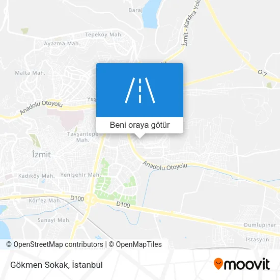 Gökmen Sokak harita