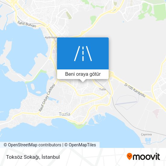 Toksöz Sokağı harita