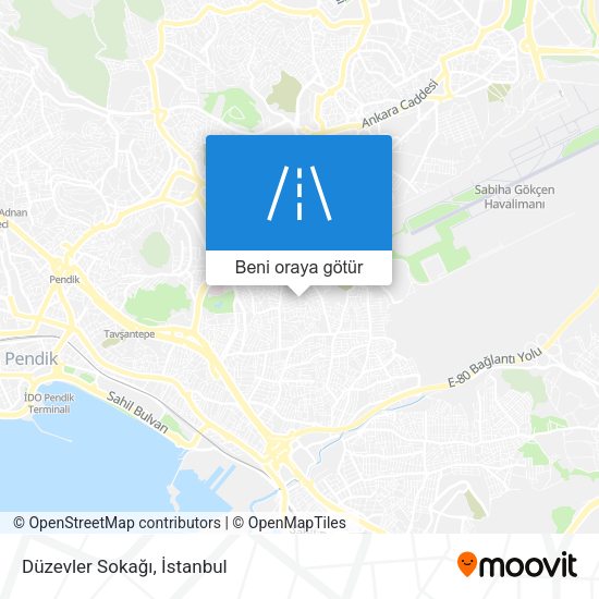 Düzevler Sokağı harita